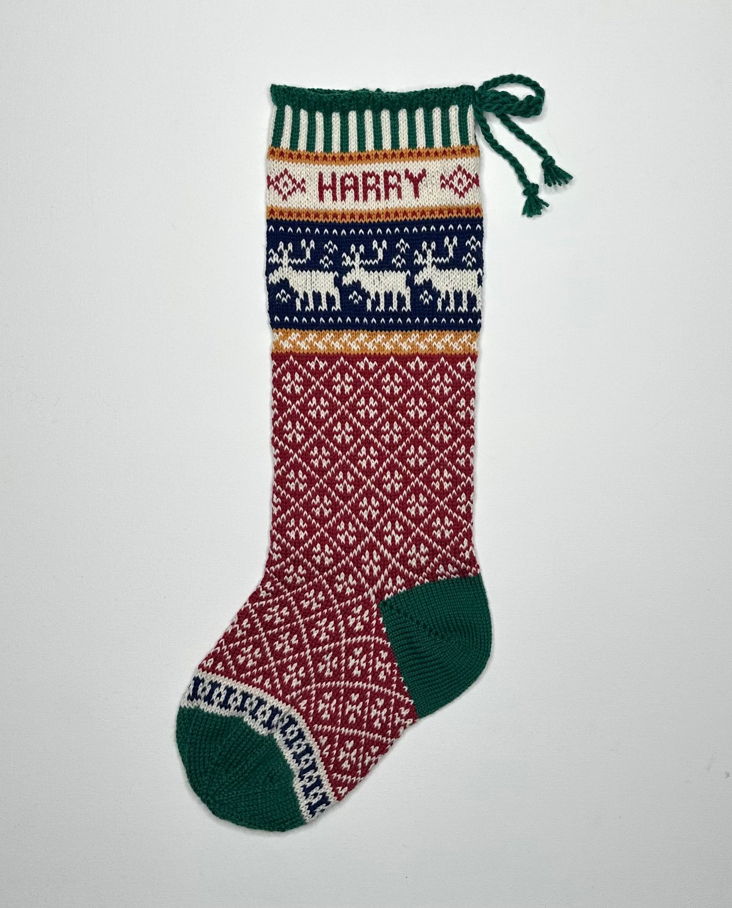 Image of Reindeer Christmas Stocking