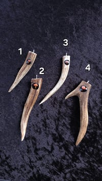 Image 10 of Antler and mushroom pendant