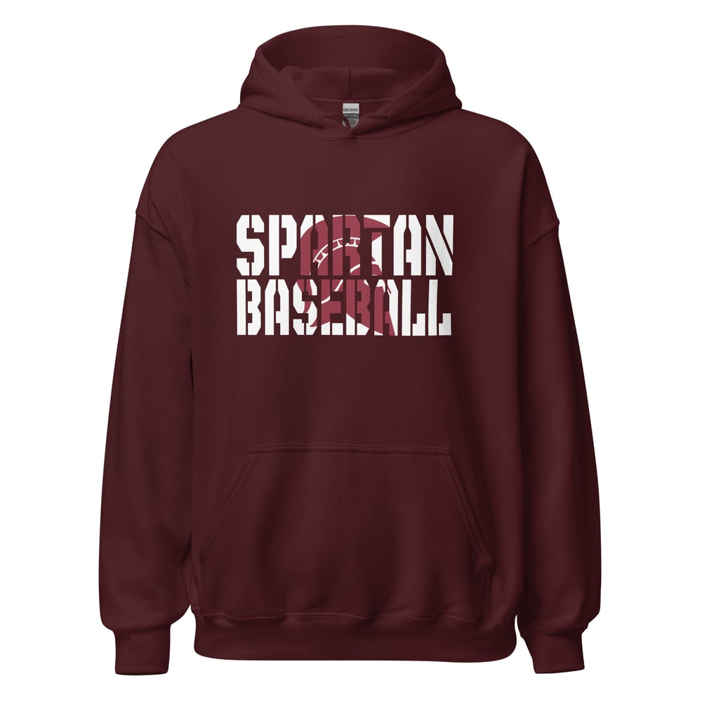 Spartan Baseball Block Letter Hoodie