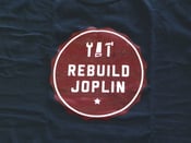 Image of Rebuild Joplin Tee-Blue with Red Logo 