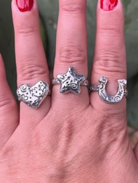 Image 1 of Sterling Silver Doodle Rings