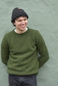 Image 1 of Roll Neck Sweater - Donegal Fleck