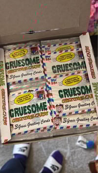 Image 1 of Topps Gruesome Greetings  w/ Scratch 'n Stink Cards 1992  (x5)