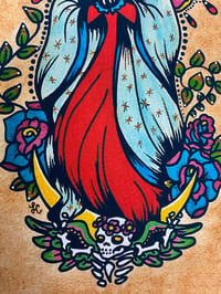 Image 3 of Day of the Dead "Virgen de Guadalupe" Tattoo Art Print