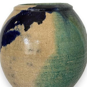 Image of BLUE BRUSH STROKE VASE