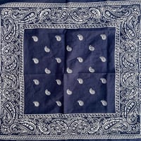 Image 2 of 80s Paris Bandana - BLUE