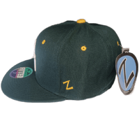 Image 4 of Zephyr Baylor Bears Hat Cap Men's Fitted Size 7 Green NCAA Dead Stock
