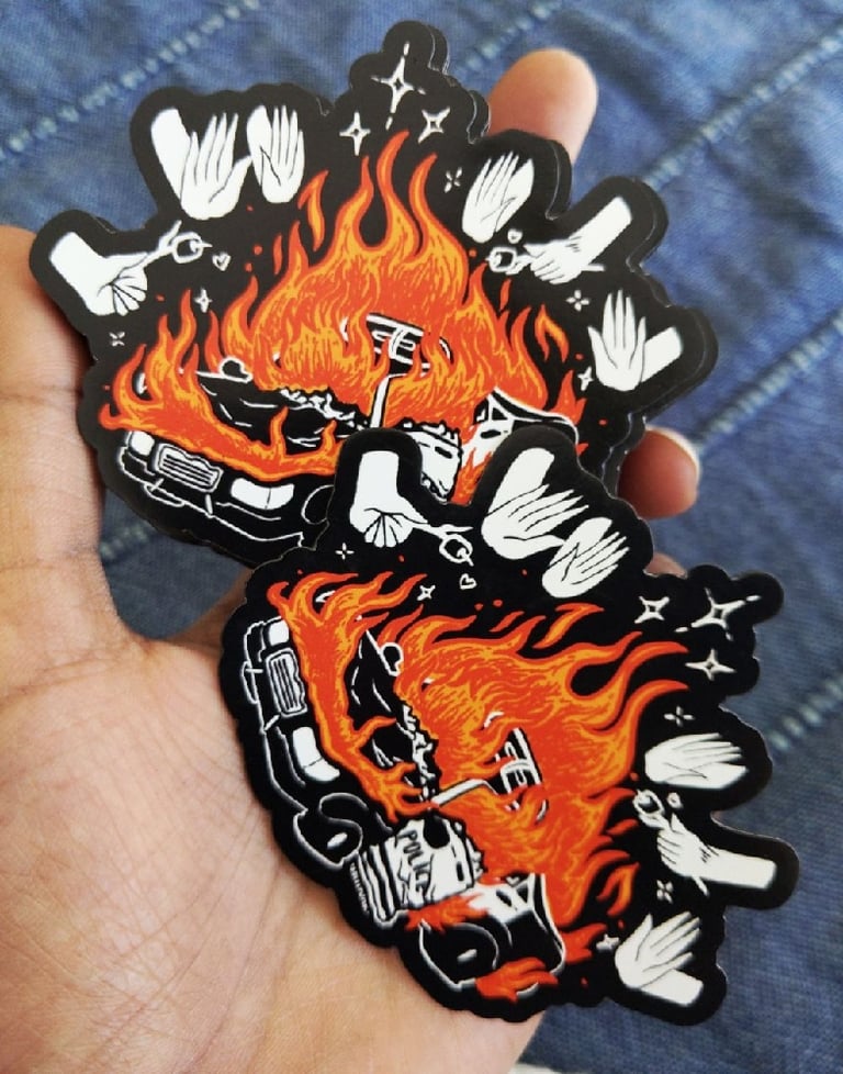 Bonfire Fridge Magnet