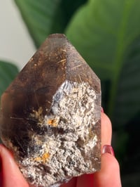 Image 2 of NATURAL RUTILE X GARDEN SMOKEY QUARTZ POINT -BRAZIL- A