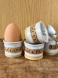 Egg cups for Traitors! Single or pair with Faithful