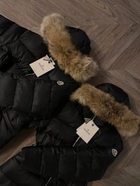 Image 1 of Monc fur hooded jacket ✨🖤