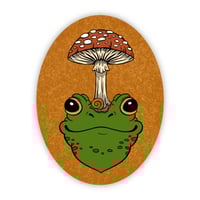 Mushroom Frog Sticker