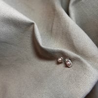 Image 5 of #16 Big Dimple with Pearl Studs ( Silver & Gold)