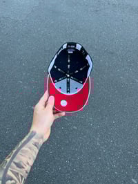 Image 3 of  RED BRIM TRI TONE BALTIMORE ORIOLES CUSTOM FITTED CAP