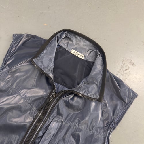 Image of SS 2009 Stone Island Prismatica Silk Vest, size XXL