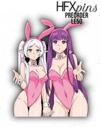 EXTRAS: Bunny Babes Duo: Frieren &amp; Fern (chrome pink suit variant)