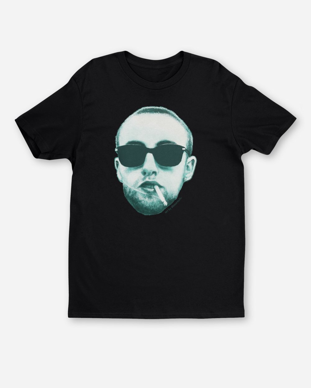 MAC MILLER CROPPED HEAD TSHIRT (BLACK)