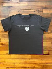George Harrison lives in my ❤️Faded Black Crop Tee Sz S-XL
