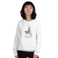 Image 1 of River View Alpaca Co. Logo Unisex Crewneck Sweatshirt