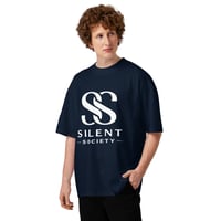 Image 2 of Unisex organic oversized high neck t-shirt
