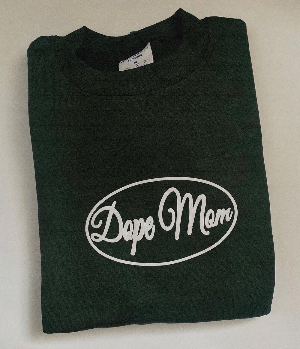 Image of DOPE MOM DARK GREEN SWEATER