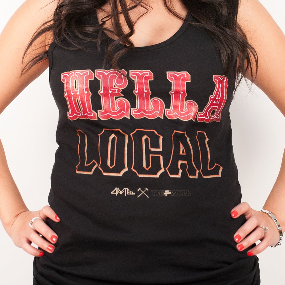 Image of Hella Local - theFword x 4fifteen collab WOMENS TANKTOP