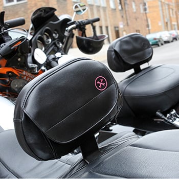 motorcycle backrest pouch