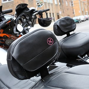 Image of The Bone® POCKET (for driver) Backrest pouch» '09-'22 backrest pads (pink)  MFG#500005