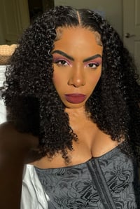 Image 1 of 22 inch NATURAL CURLY 9x6 HD LACE CLOSURE WIG