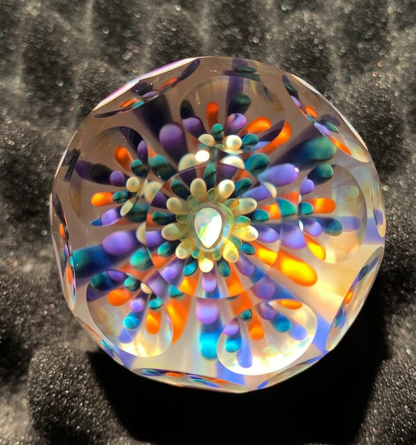 Image of Faceted Opal Basket Marble With Pinweehls2