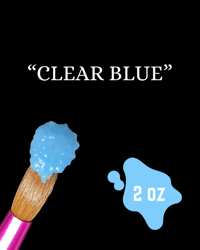Image 1 of ☆“Clear Blue” 2oz Acrylic