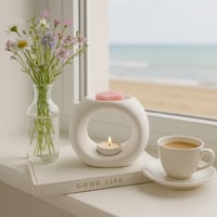 Image 1 of Oslo Wax Burner in White