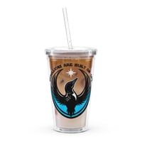 Clear plastic tumbler - 'Ope Rebel Loon