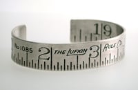 Image 4 of silver ruler cuff bracelet