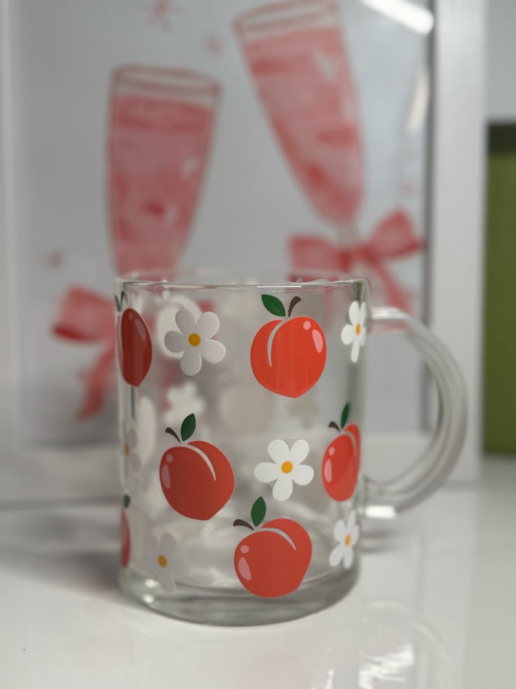 Image of Clear Mug - Peaches 