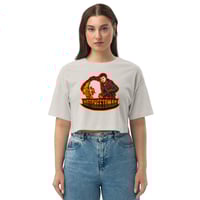 Image 2 of Old HotCheetoMan's Logo Women Loose drop shoulder crop top