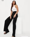 Ribbed Wide Leg Trouser