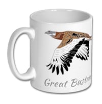 Image 1 of Great Bustard Mug - UK Birding Pins 