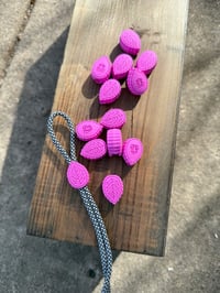 Bright Pink OG Leaf Bead (PVC)