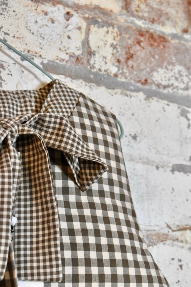 Image of Quilted Gingham Gilet