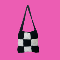 Image 2 of Black and White Skull Bag 