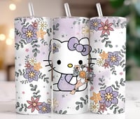 Purple spring hello kitty tumbler 