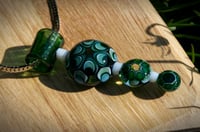 Image 3 of Green Stardust Tiered Dotstack pendant