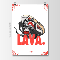 Image 1 of Sneaker Poster Air Tech "Hot Lava" (2024)