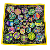 Image 1 of Hermès Cashmere Shawl "L'Art du Tamari" by Nathalie Vialars 140cm