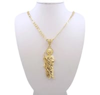 Image 1 of San Judas Golden pendant necklace
