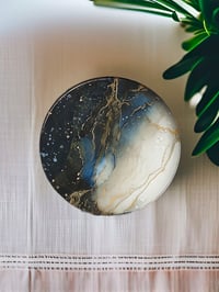Image 2 of Set of 4 Epoxy Resin Art Coasters 'The Sodalite'