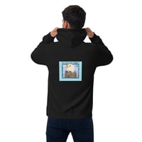 Image 1 of Unisex eco raglan hoodie with Eagle
