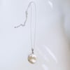 Keshi Freshwater Pearl Necklace with Sterling Silver Chain 