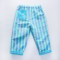 Image 2 of Reversible trousers- zigzag gingham (ready to ship 2-3 years)